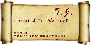 Trombitás József névjegykártya