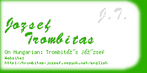 jozsef trombitas business card